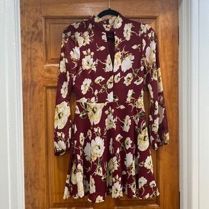 Lucca Couture Burgandy Dress